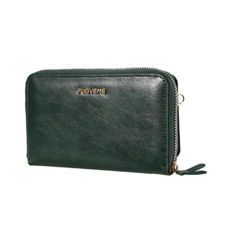 Floveme Kvinder 5.5 Tommer Mobiltelefon Tegnebog Pu Læder Clutch Taske Crossbody Taske