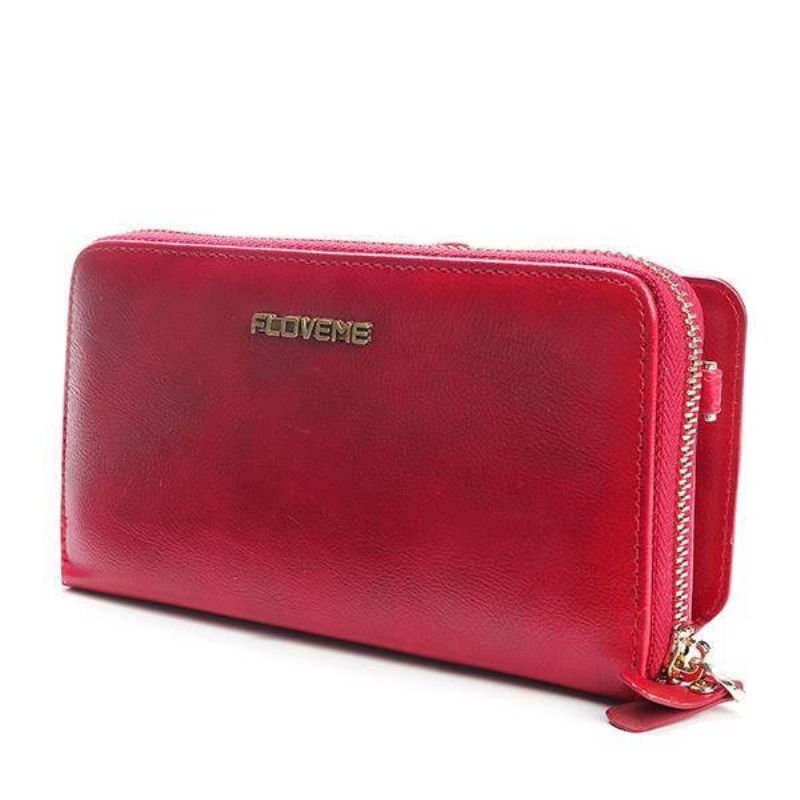 Floveme Kvinder 5.5 Tommer Mobiltelefon Tegnebog Pu Læder Clutch Taske Crossbody Taske