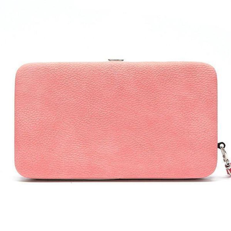 Kvinder Candy Color Bowkot 5.5 Tommer Telefon Tegnebøger Sag Hasp Lang Pung Clutches