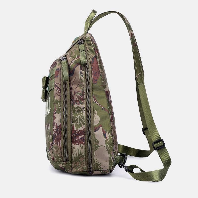 Mænd Camouflages Multifunktion Stor Kapacitet Vandtæt Sport Brysttaske Skuldertaske Crossbody Bag Rygsæk