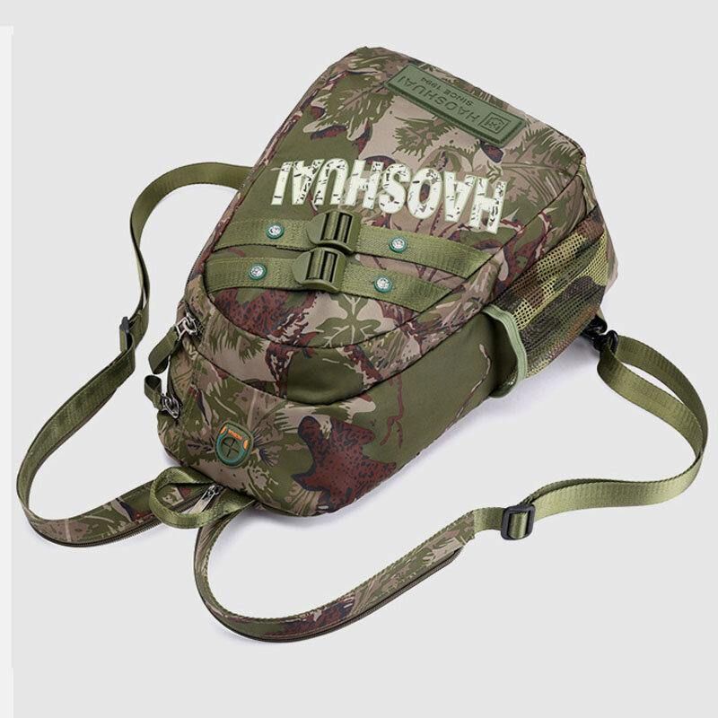 Mænd Camouflages Multifunktion Stor Kapacitet Vandtæt Sport Brysttaske Skuldertaske Crossbody Bag Rygsæk