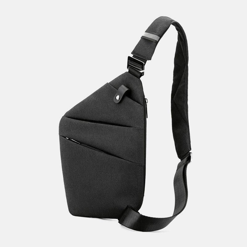 Mænd Lysende Oxford Multi-Lommer Stor Kapacitet Anti-Tyveri Vandtæt Crossbody Taske Bryst Taske Sling Bag