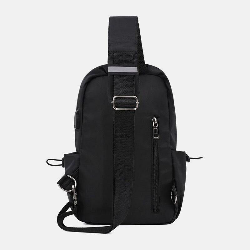 Mænd Oxford Brysttaske Med Stor Kapacitet Multi-Lommer Crossbody Taske Skuldertaske