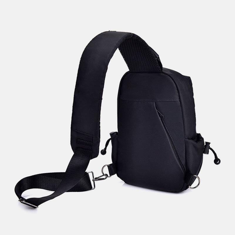 Mænd Oxford Cloth Casual Mode Vandtæt Udendørs Opbevaring Brysttaske Crossbody Taske