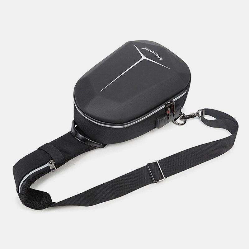 Mænd Stor Kapacitet Usb Opladning Multi-Layers Vandtæt Crossbody Bag Bryst Bag Sling Bag