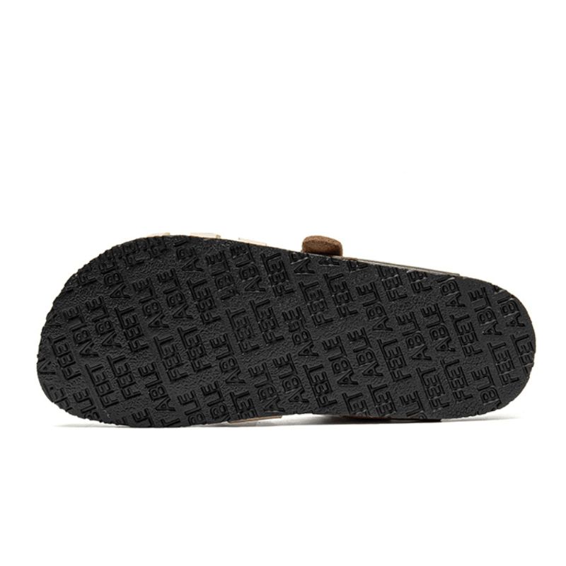 Mænd Åndbar To-Vejs Slip-On Skridsikre Kork Bund Casual Sandaler