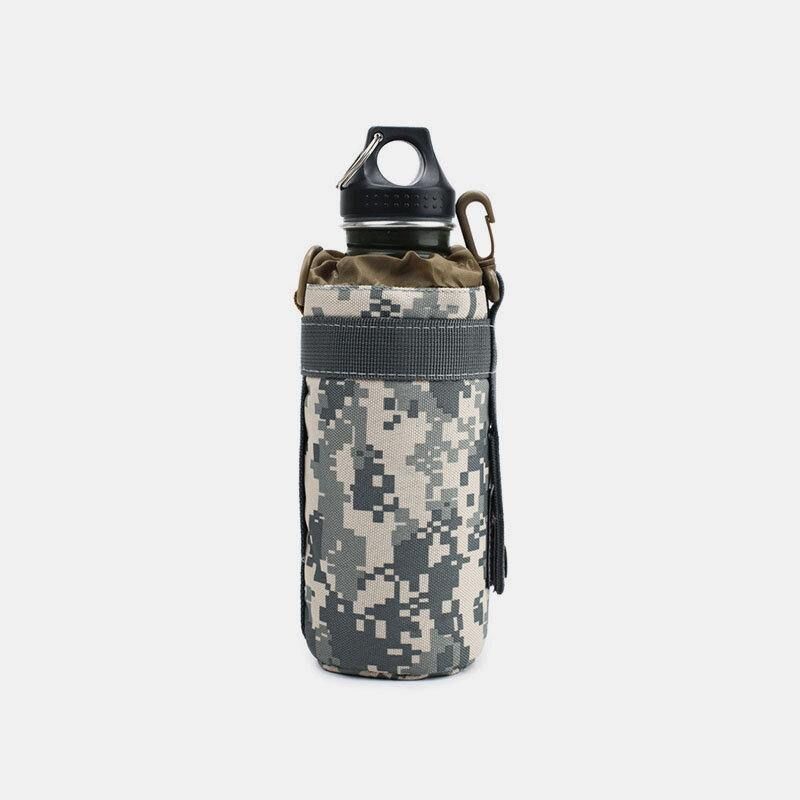 Mænd Nylon Camouflage Sport Udendørs Vandflaske Case Taske Taljetaske