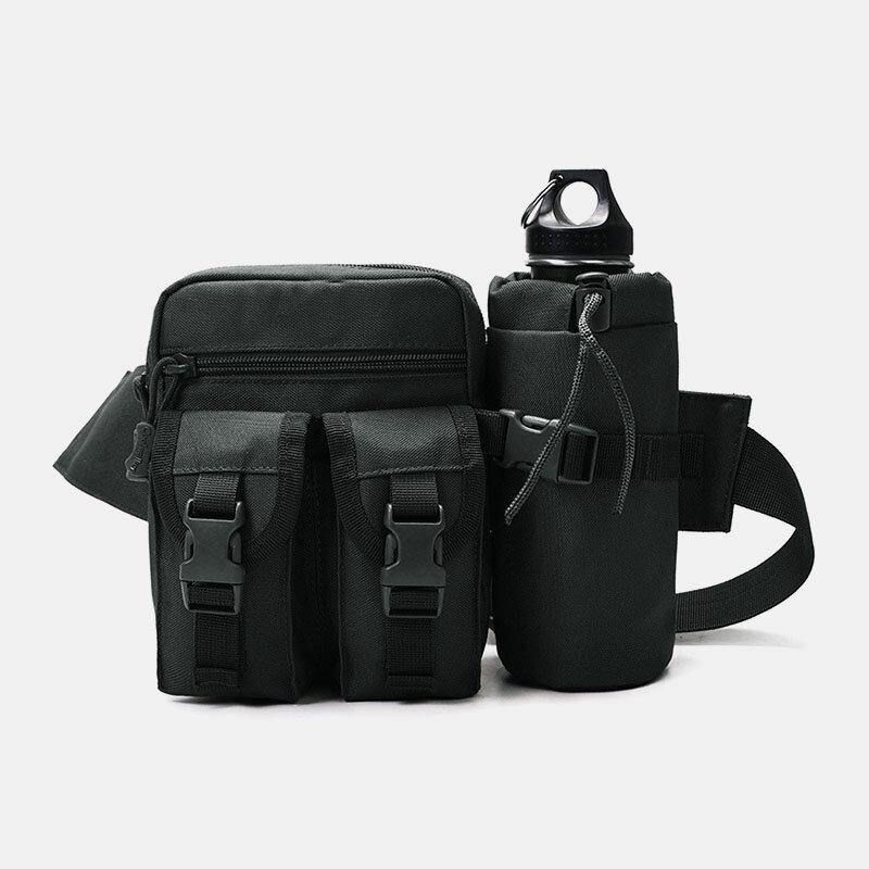 Mænd Nylon Camouflages Multifunktion Udendørs Vandflaske Taljetaske Tactical Bag