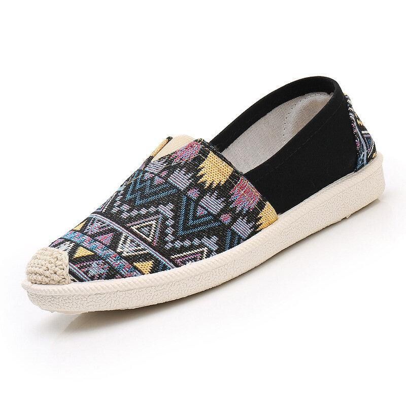 Kvinder Casual Blød Patchwork Rund Toe Fisherman Sko