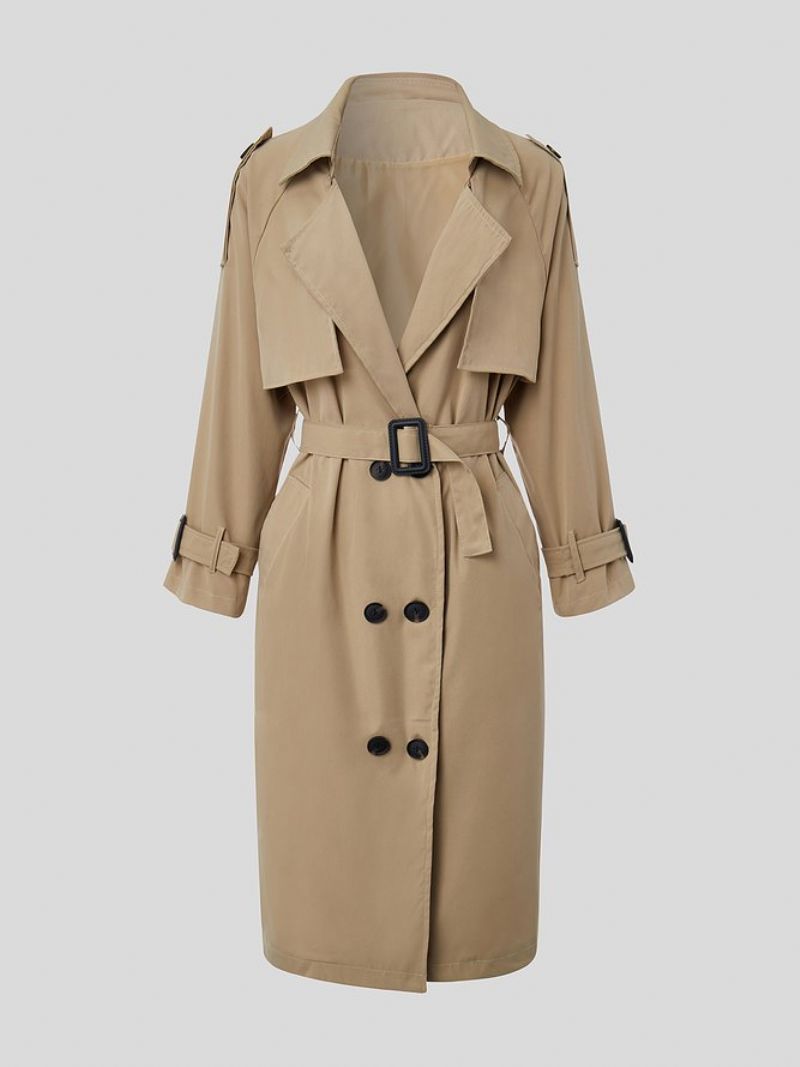 Mellemlang Classic Slim Fit Trench Coat Med Bælte