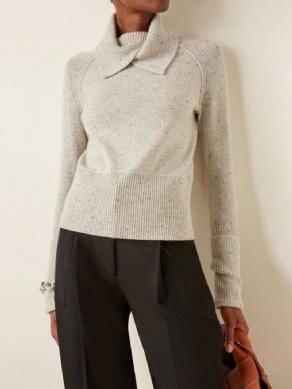 Langærmet Regular Fit Plain Casual Sweater