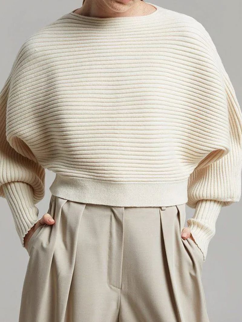 Loose Boat Neck Urban Boat Neck Langærmet Sweater