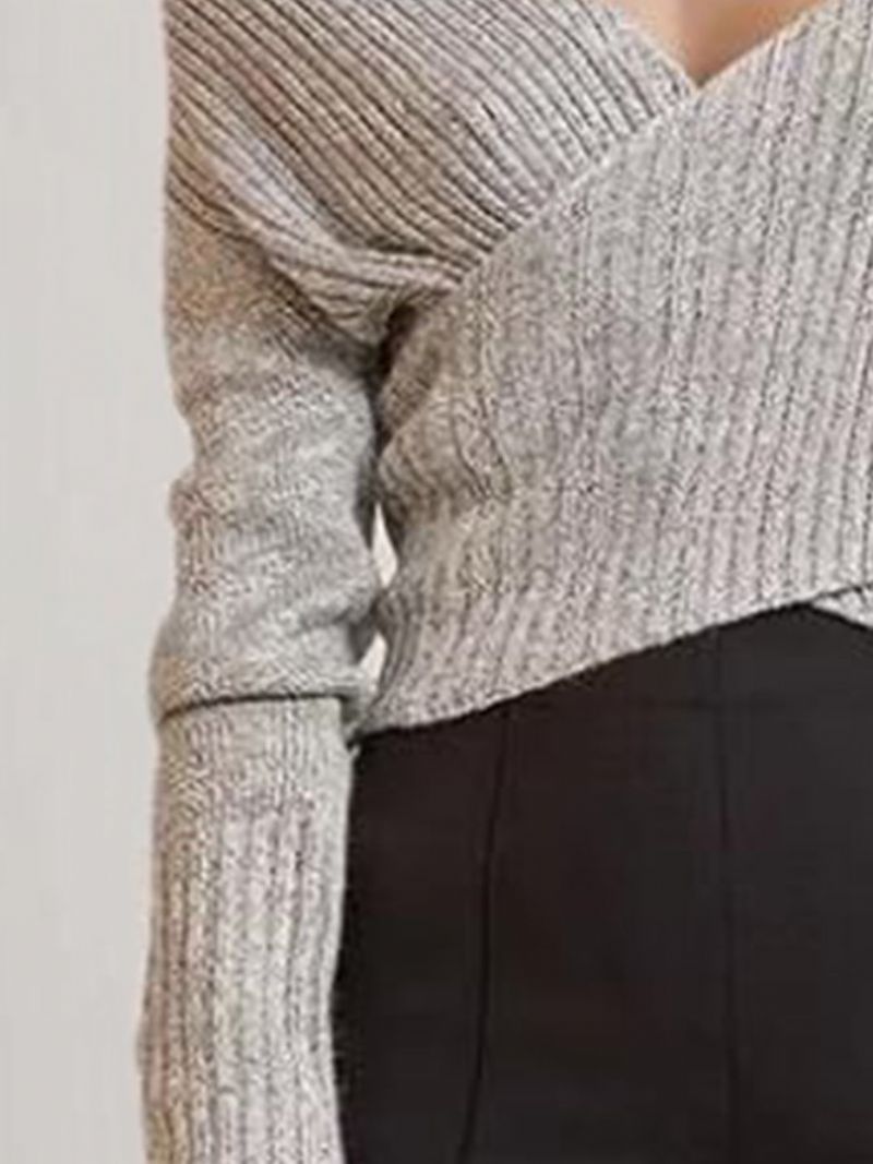 Off Shoulder Dameskede Langærmet Sweater