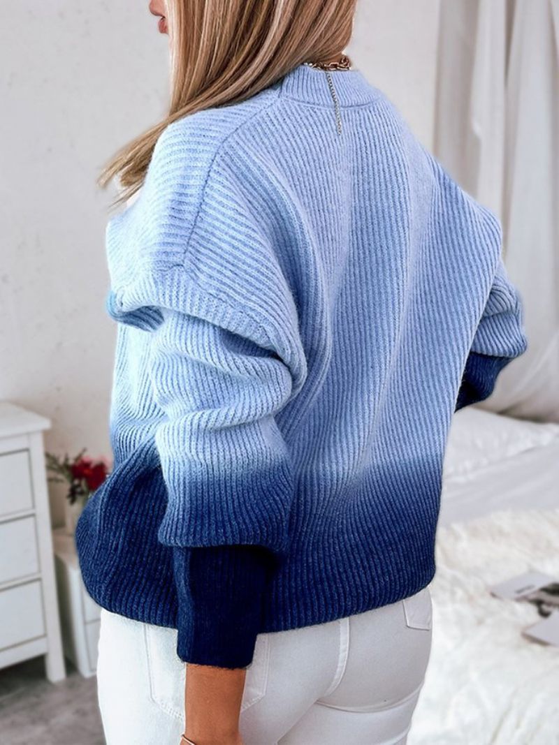 Ombre Urban Langærmet Sweater Med Rund Hals