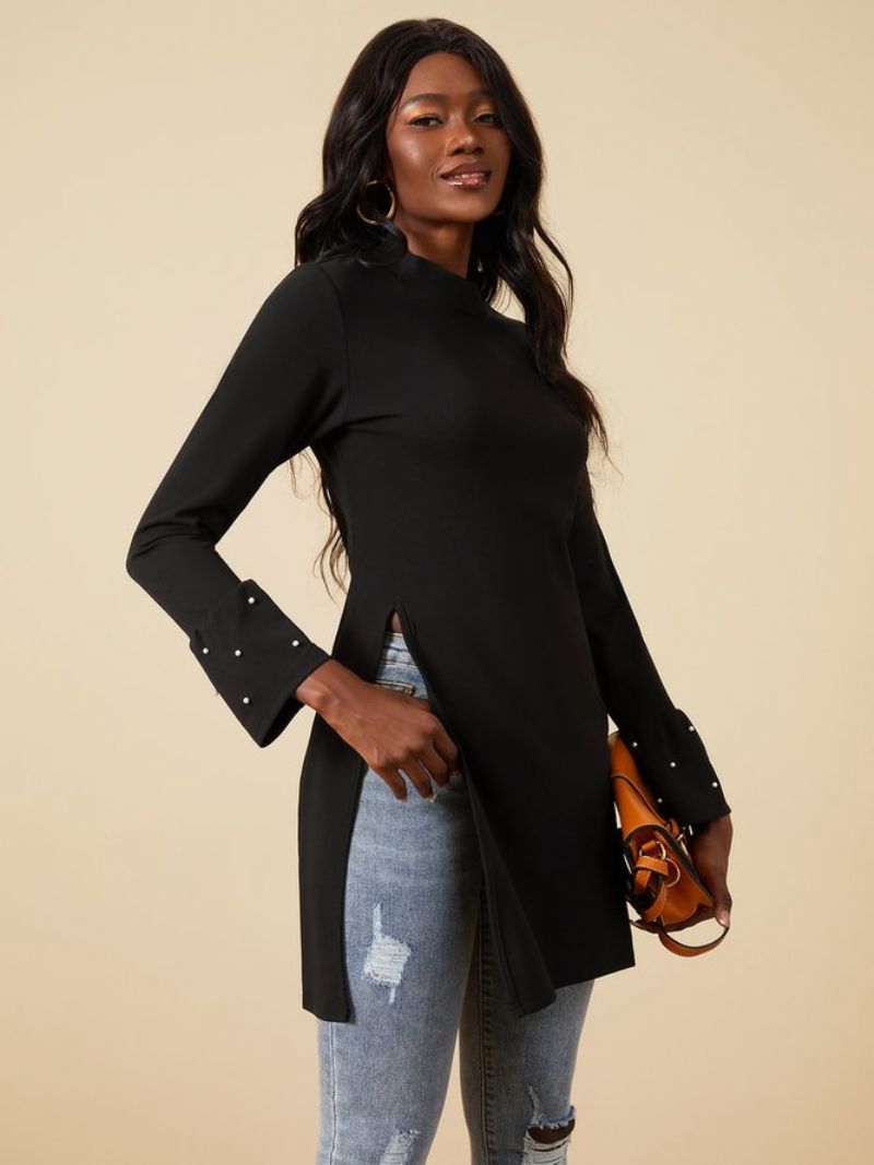 Plain Bishop Sleeve Statement Top