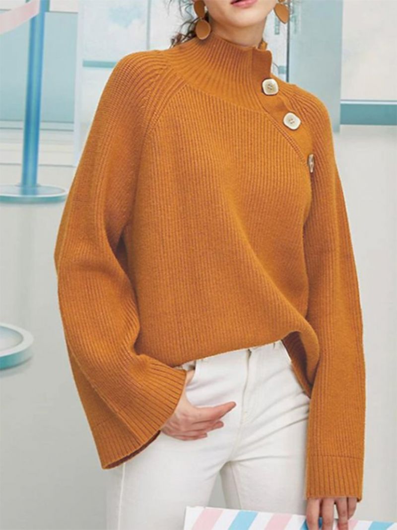 Regular Fit Solid Langærmet Sweater