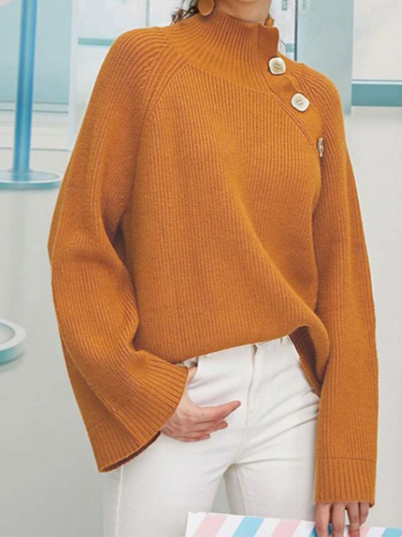 Regular Fit Solid Langærmet Sweater