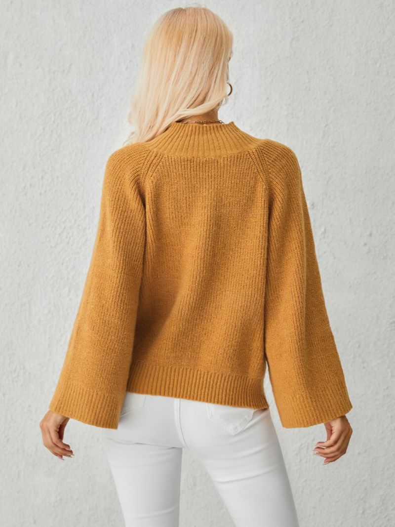 Regular Fit Solid Langærmet Sweater