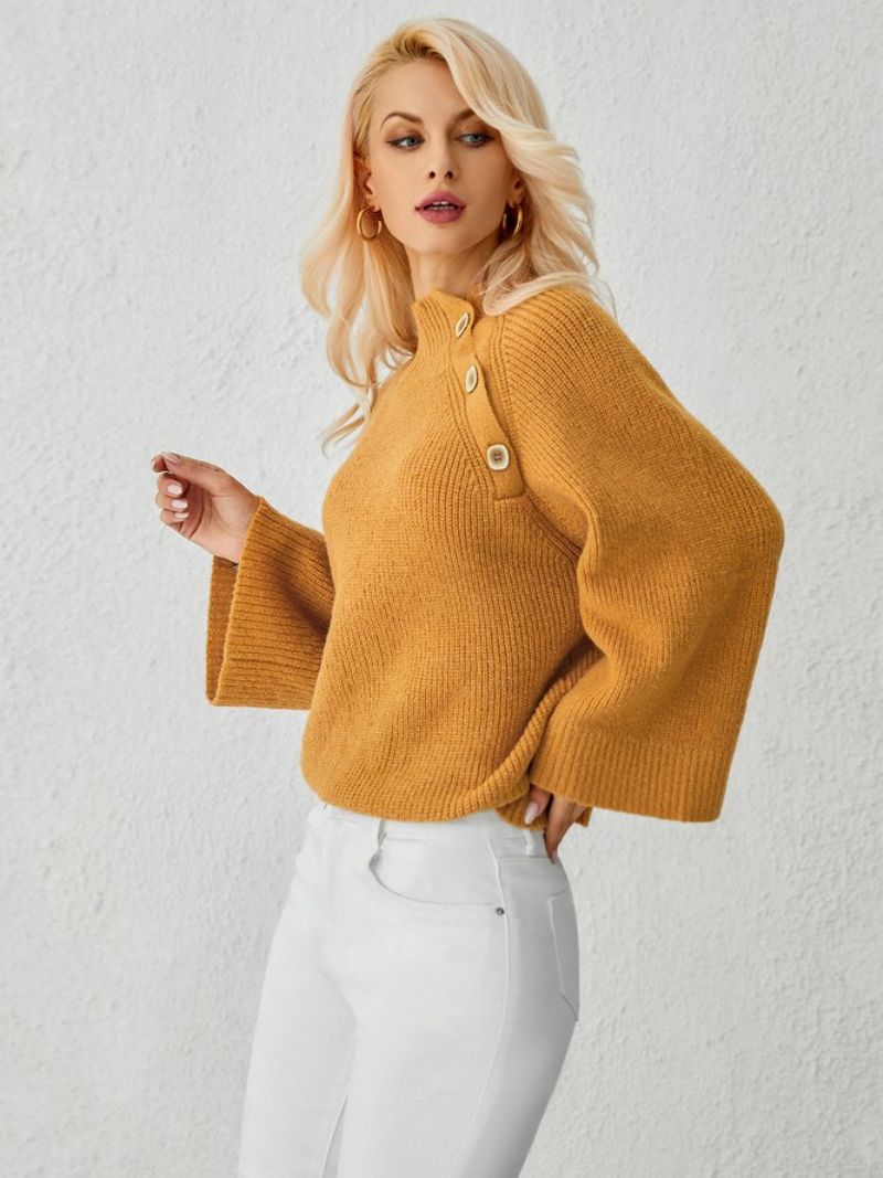 Regular Fit Solid Langærmet Sweater