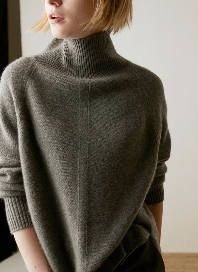 Rullekrave Almindelig Løs Sweater