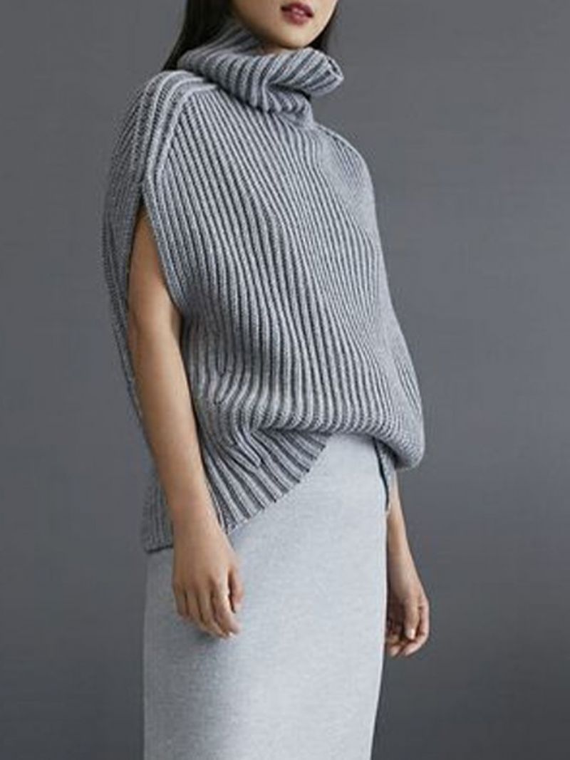 Turtleneck Cap Ærme Urban Loose Sweater