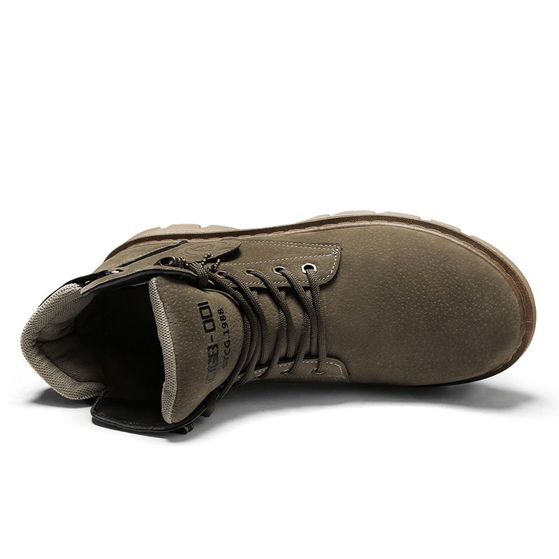 Mænd Classic Comfy Runde Toe Non Sip Outdoor Værktøjsstøvler