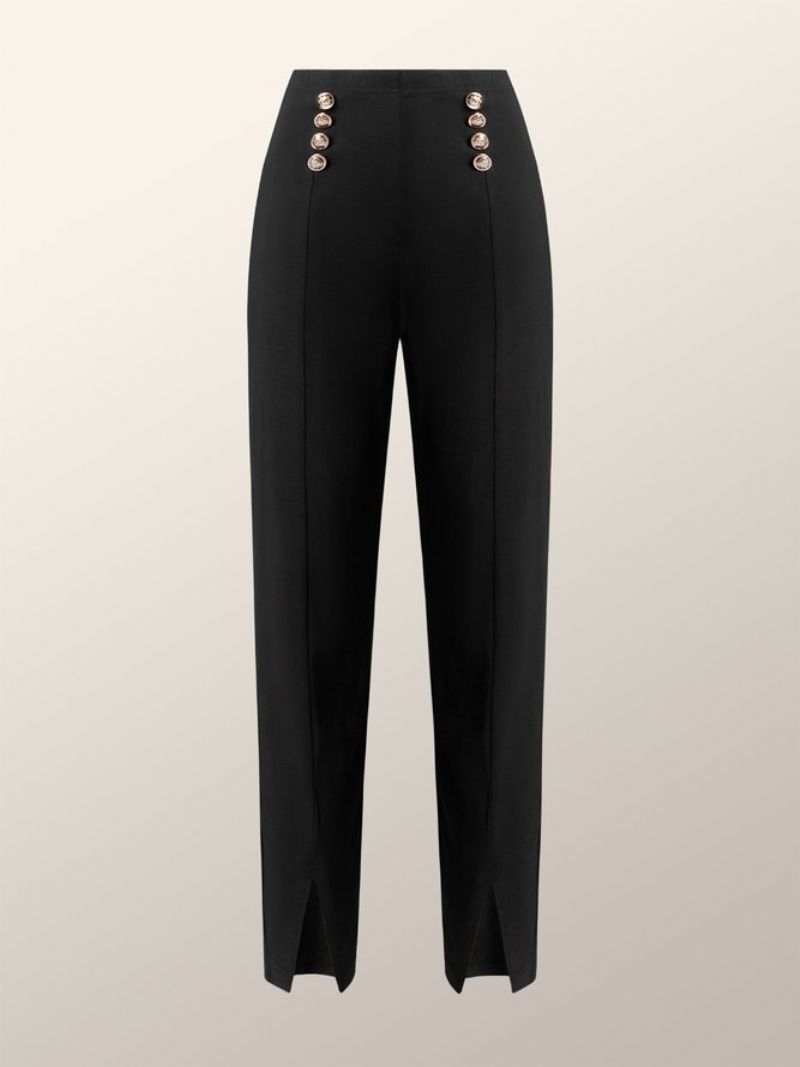 Efterår High Elasticity H-Line Plain Daily Leggings Slim Fit Bukser