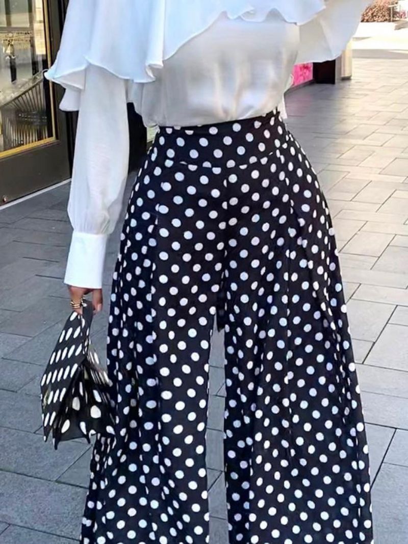 Urban Polka Dots Regular Fit Mode Bukser