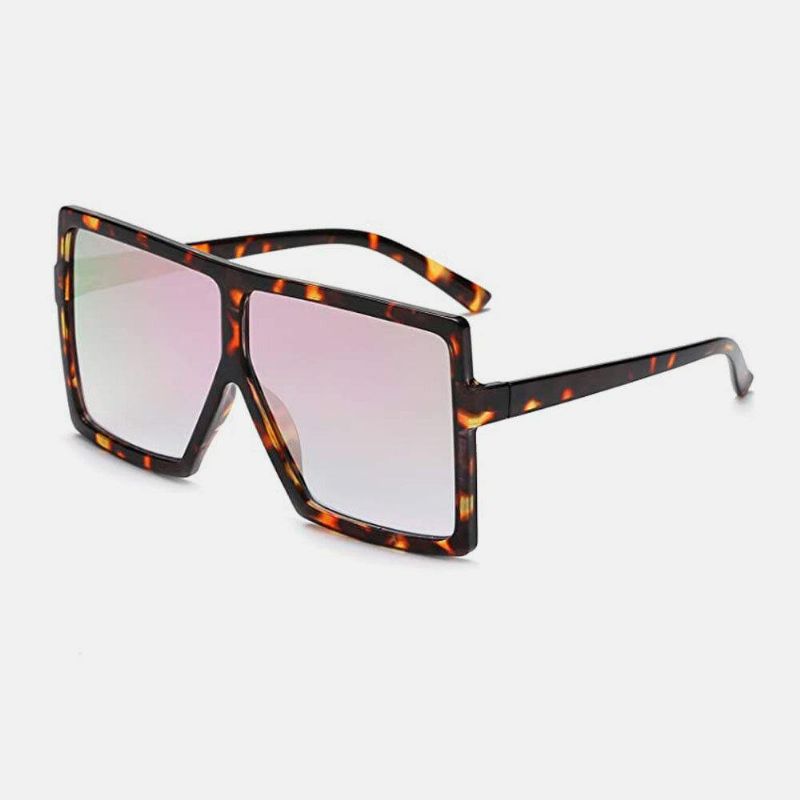 Kvinder Vintage Oversize Square Frame Multi-Color Mode Uv-Beskyttelse Solbriller