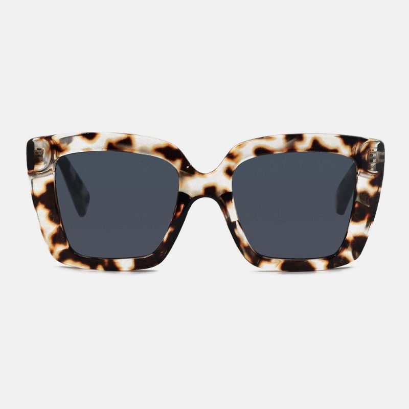 Unisex Leopard Thicken Full Frame Casual Uv-Beskyttelse Polariserede Solbriller