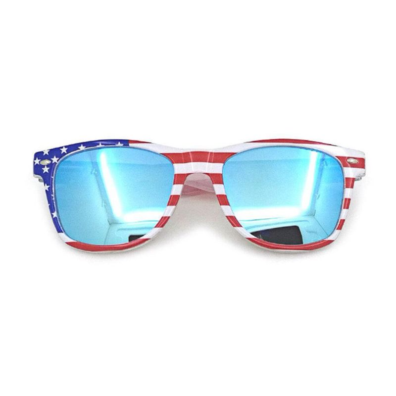 Unisex Patriotic Polarspex Polarized 80'Er Retro Trendy Stilfulde Solbriller