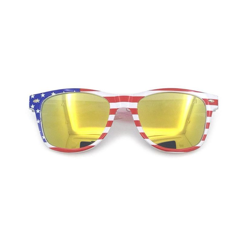 Unisex Patriotic Polarspex Polarized 80'Er Retro Trendy Stilfulde Solbriller