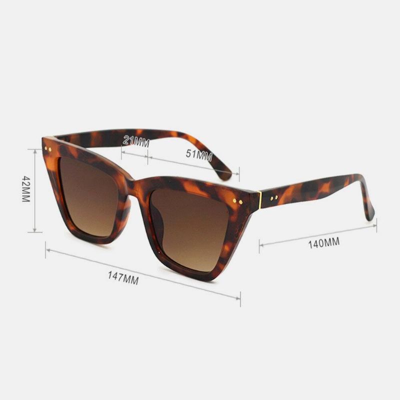 Unisex Square Full Frame Mode Casual Uv-Beskyttelsessolbriller