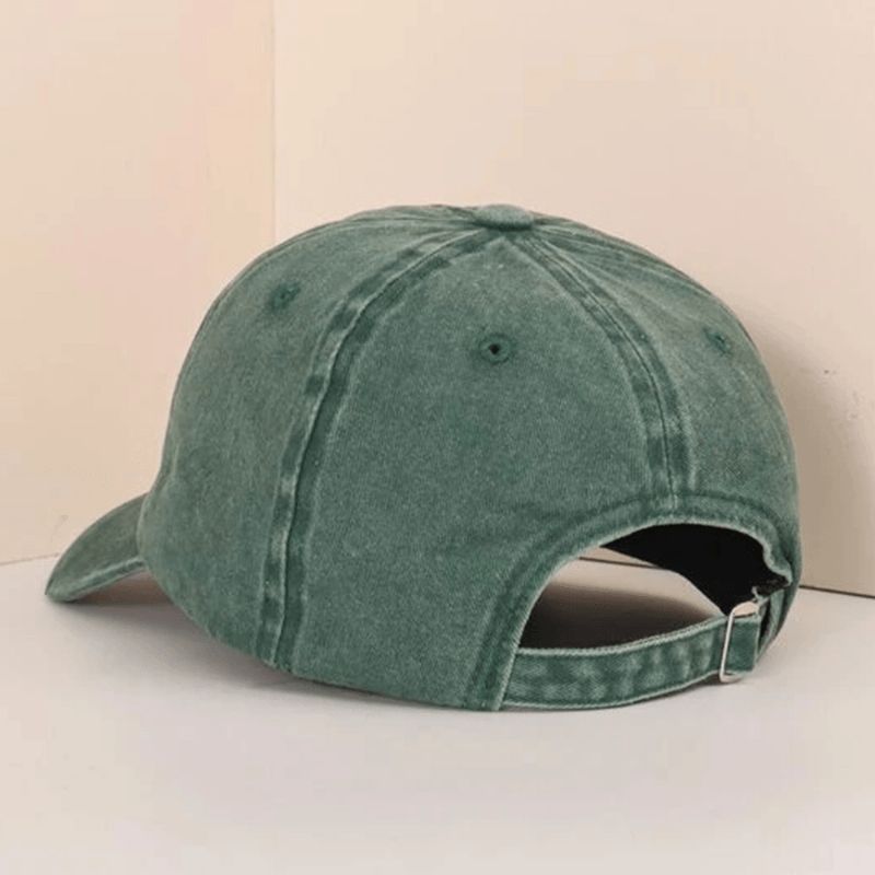 Unisex Buet Kant Baseball Kasket Brev Broderi Mønster Vasket Udendørs Sport Solskygge Hat