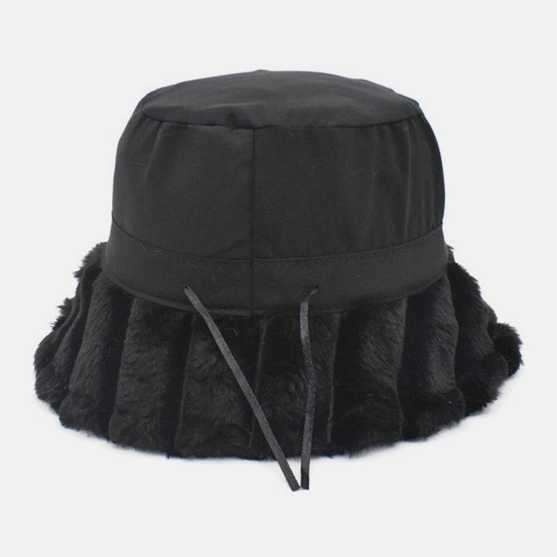 Unsiex Bomuld Varm Blød Udendørs Casual All-Match Ensfarvet Bucket Hat