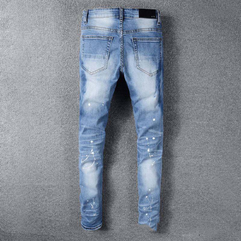 Herre Jeans Med Knurhår