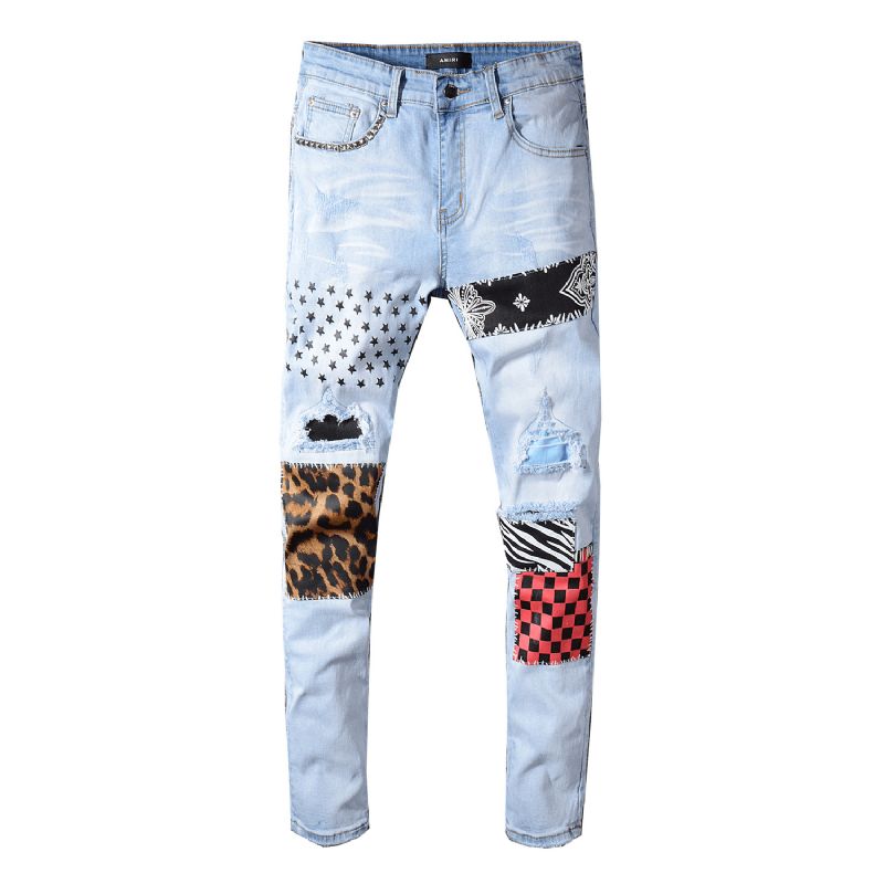 Patch Patch Rippede Jeans