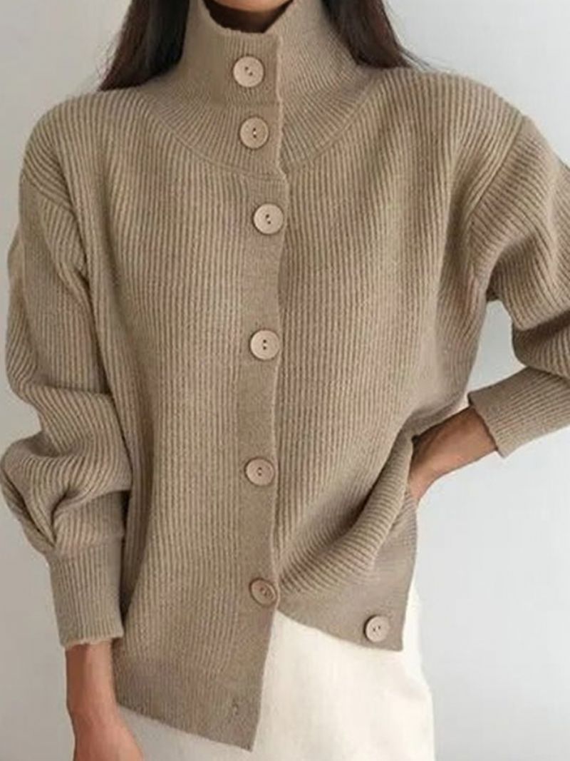 Langærmet Loose Casual Sweater Coat