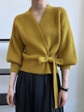 Langærmet Simple Regular Fit Sweater Coat
