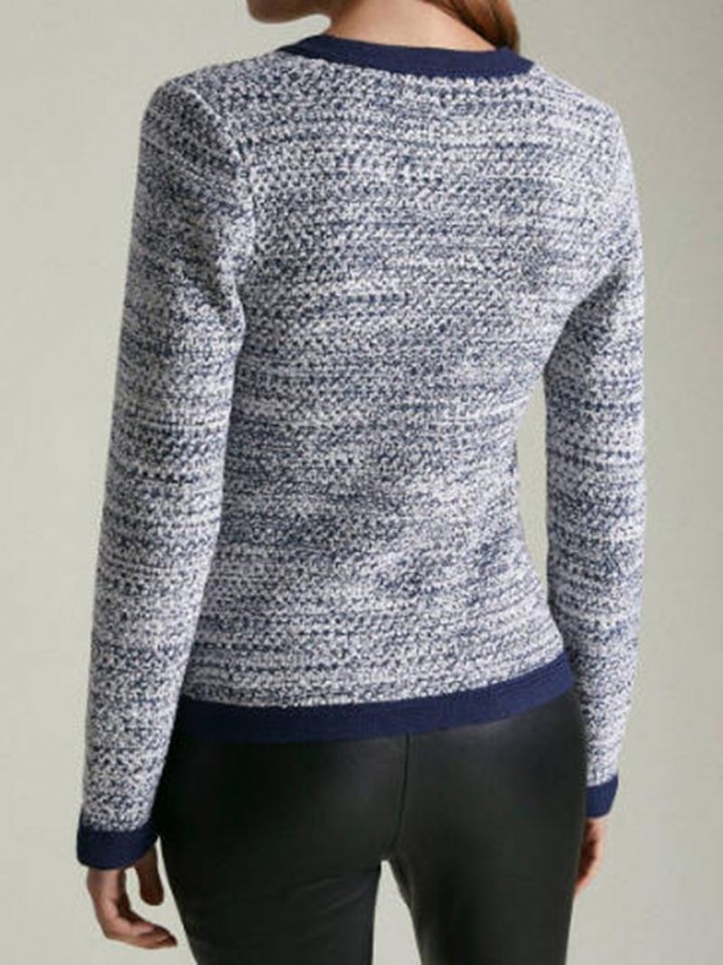 Urban Houndstooth Sweater Med V-Hals