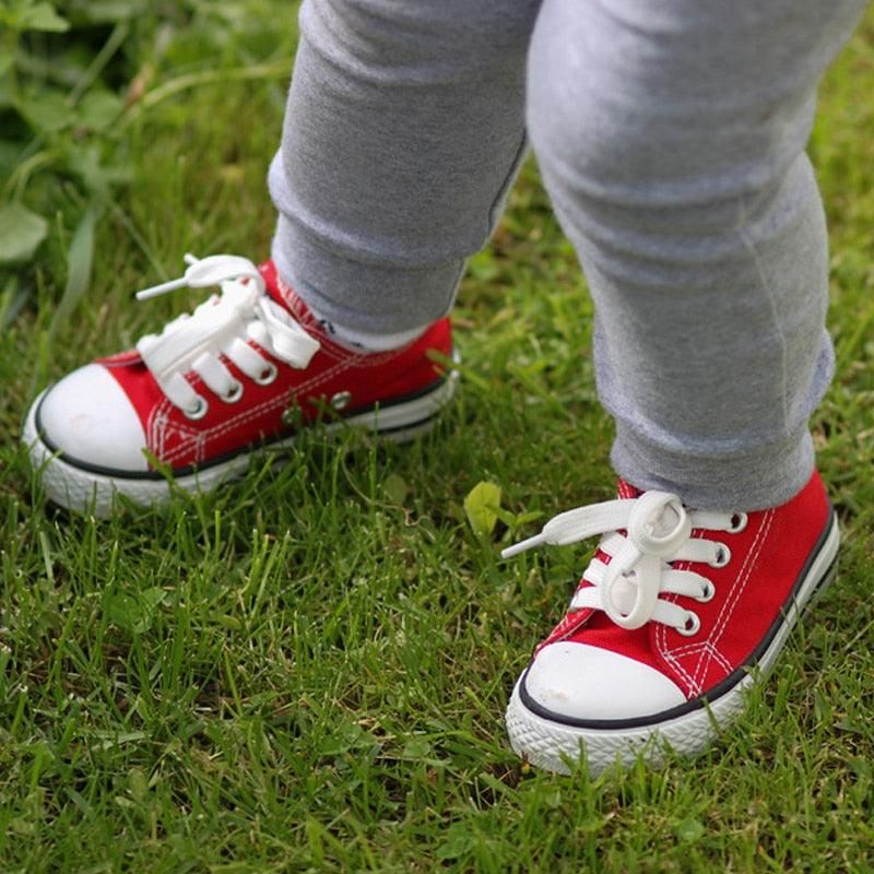 Boy'S Almindelige Lærredssneakers