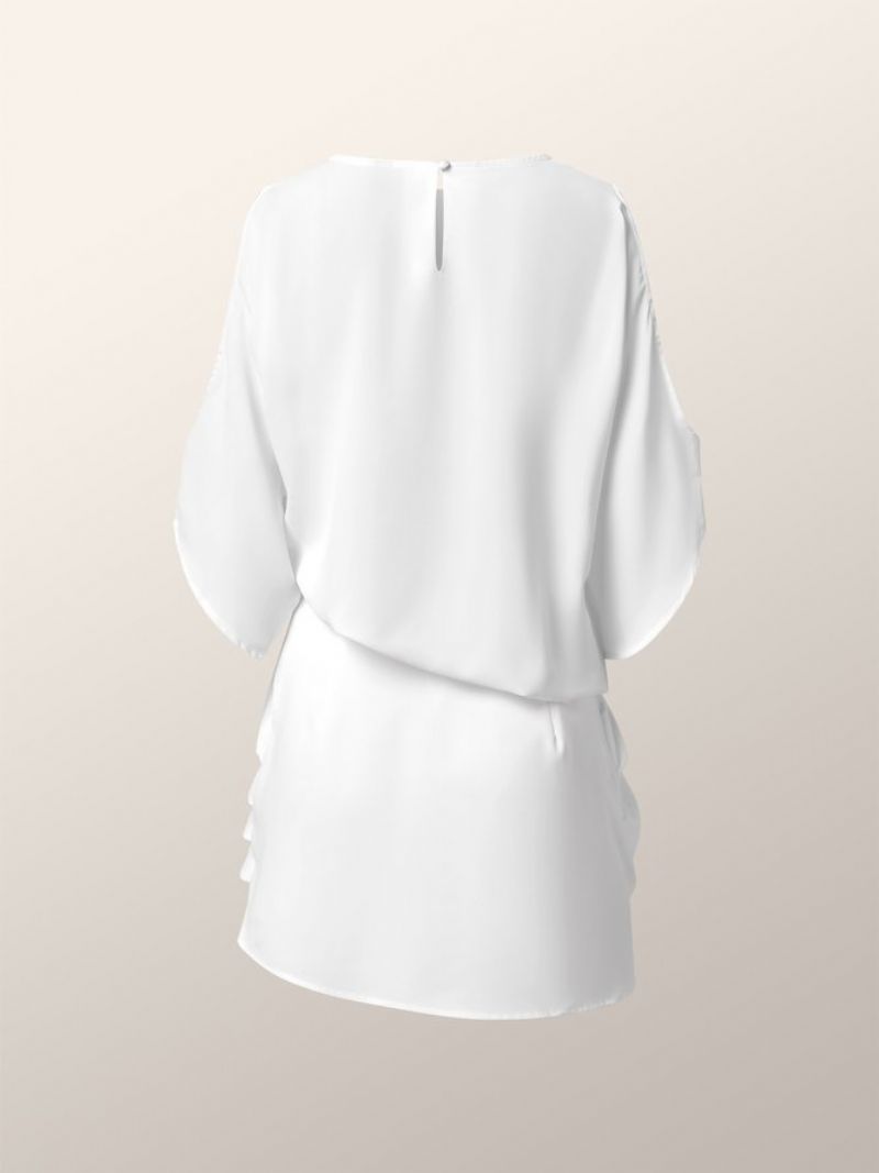 Elegant Off The Shoulder-Kjole Med Rund Hals