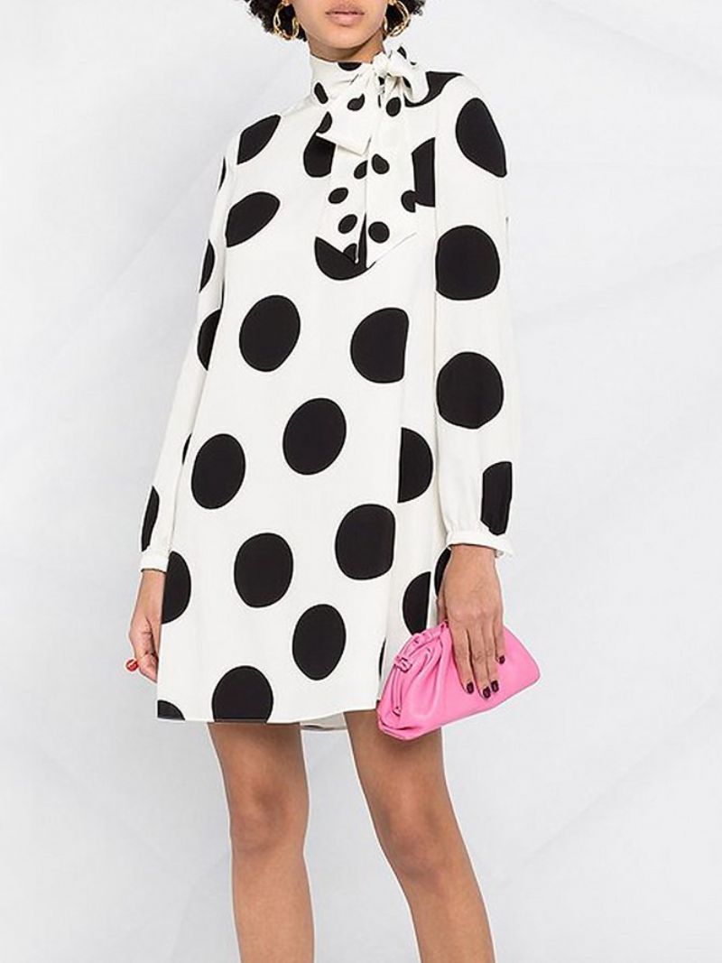 Løsn Elegant Polka Dots Mini Kjole