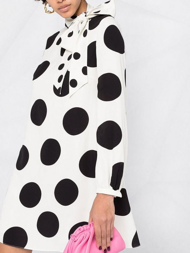 Løsn Elegant Polka Dots Mini Kjole