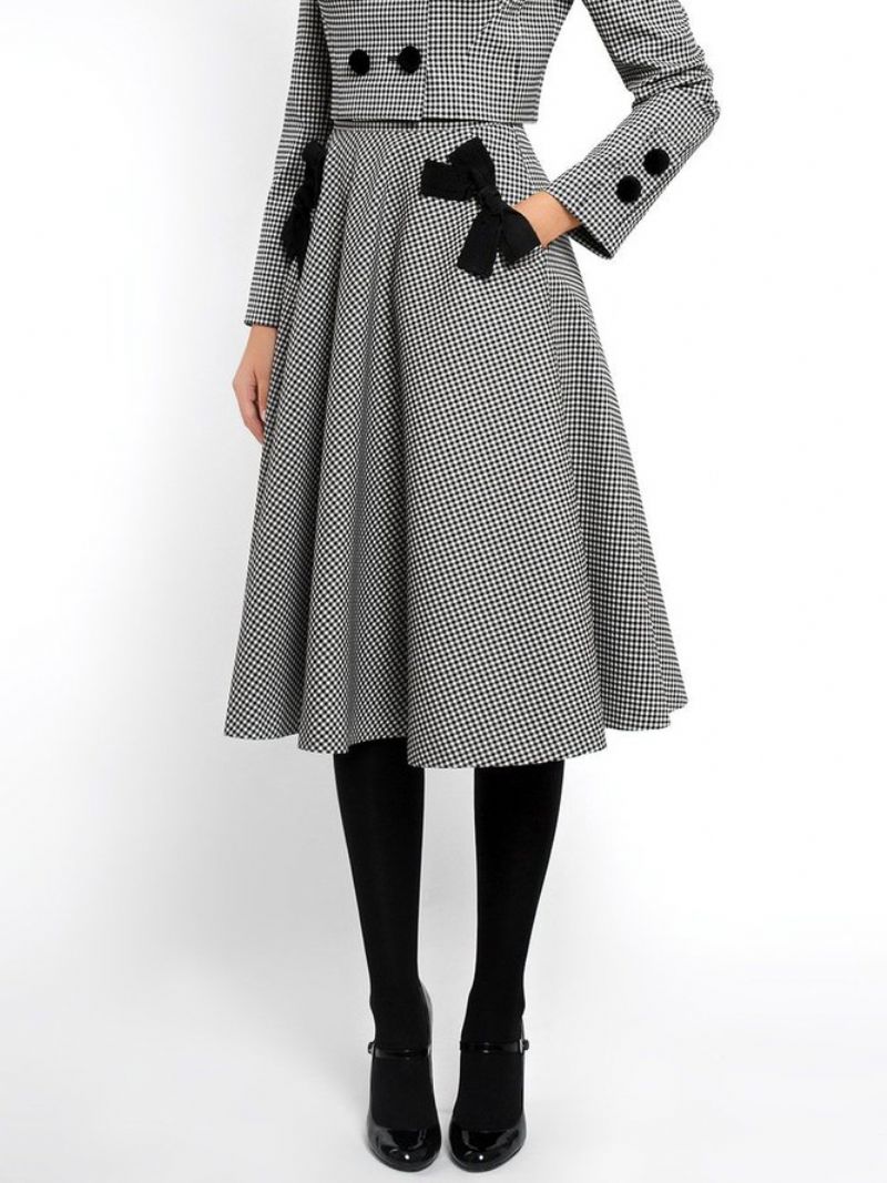 Urban Plaid Regular Fit Midi-Nederdel