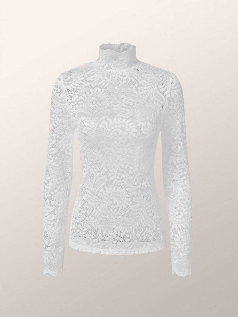 Halv Rullekrave Elegant Almindelig Top