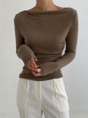 Langærmet Skinny Lady Solid Top