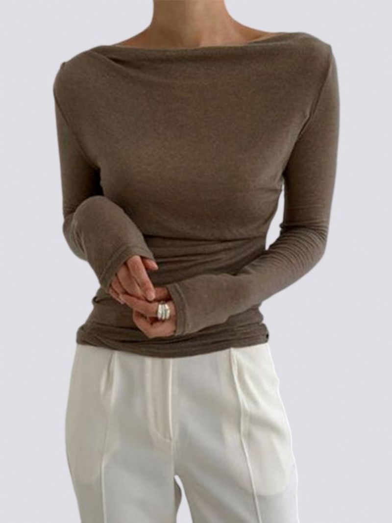 Langærmet Skinny Lady Solid Top