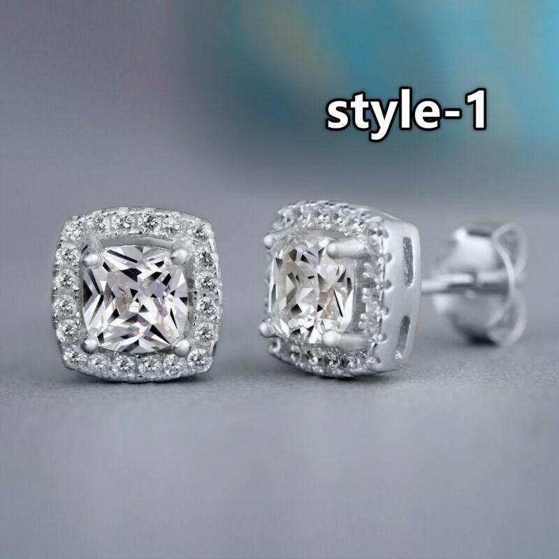 Huitan Mode Geometriske Kvinder Stud Øreringe Cubic Zirconia Bryllupsfest Daglig Bærbare Modesmykker Hot Dropshipping