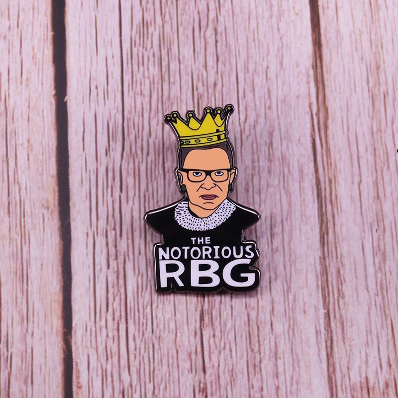 Li Huang Infamous Rbg Feminism Badge Ruth Ginsburg Kvinders Ligestillingsbroche